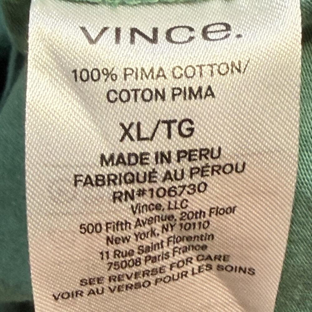 Vince Shirt Mens XL Multicolor Short Sleeve Pima Cotton Crewneck Lot 2 Soft Tee - Picture 3 of 9